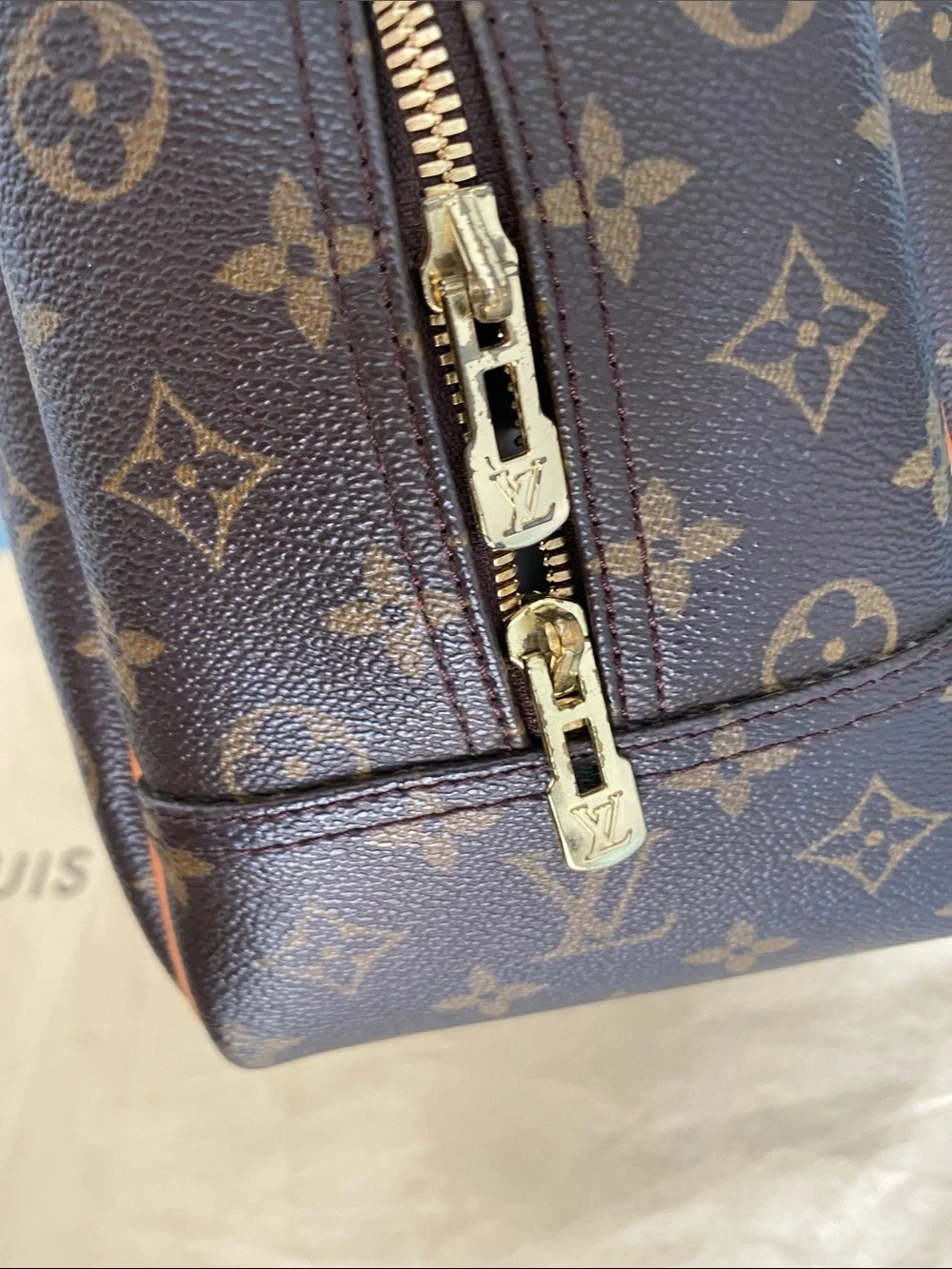 Louis Vuitton Monogram Deauville  with Vachetta Trim